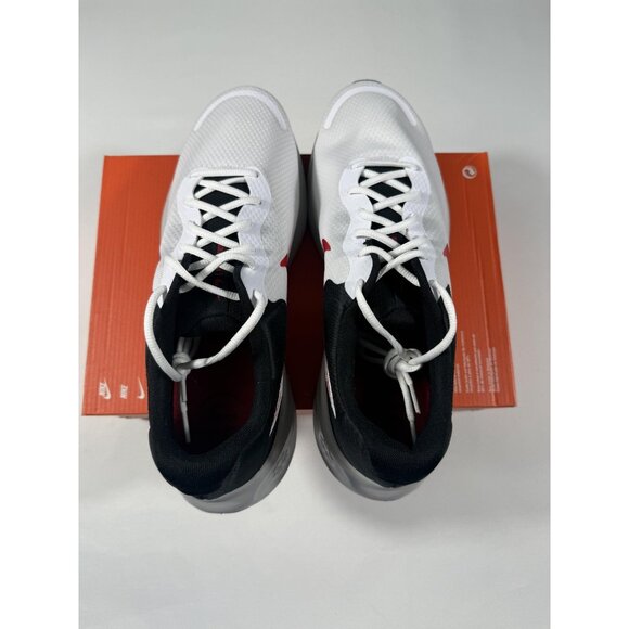 New Nike Revolution 7 Shoes Mens Size 11.5 White Red Black Running FB2207 102 - Picture 8 of 11